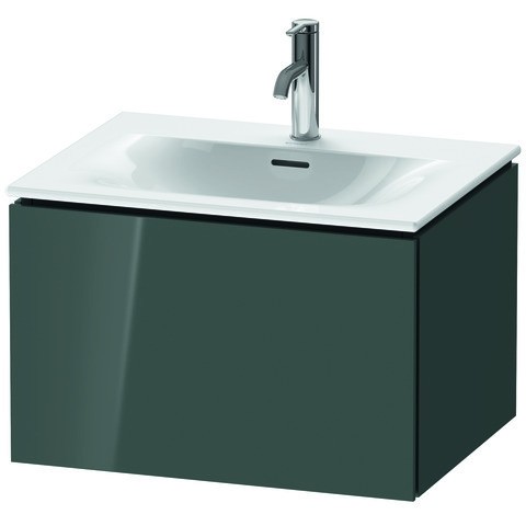 Duravit L-Cube Waschtischunterbau wandhängend Dolomiti Grau Hochglanz 620x481x400 mm - LC613503838