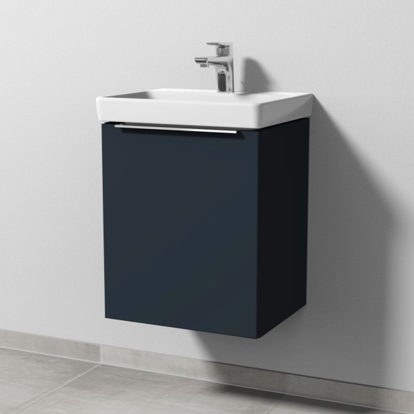 Sanipa 3way Waschtischunterbau zu Villeroy & Boch Avento Waschtisch mit 1 Tür, Marine-Matt