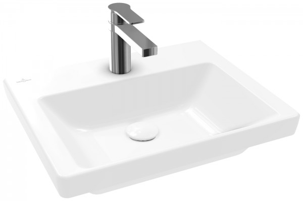 Villeroy & Boch Subway 3.0 Handwaschbecken, 500 x 400 x 145 mm, Weiß Alpin CeramicPlus, ohne Überlau