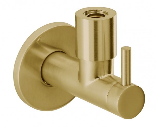 Herzbach Design iX Eckventil 1/2" Edelstahl Brass, 21.954780.1.41