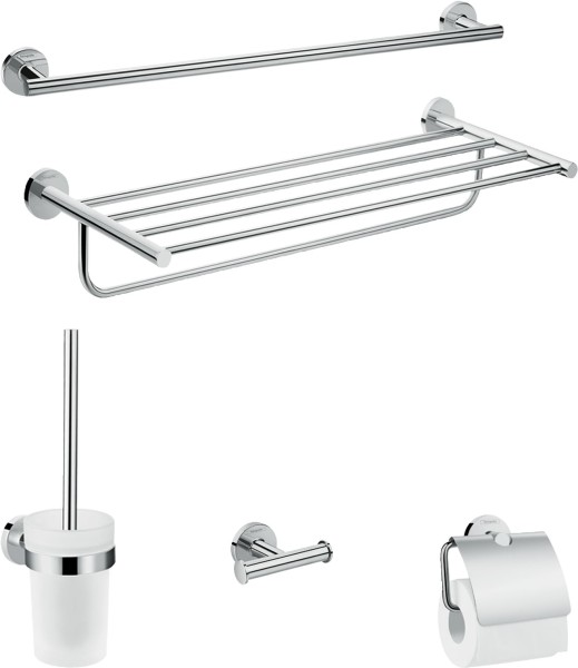 Hansgrohe Bad Accessoire 5-teiliges Set Logis Universal chrom, 41728000