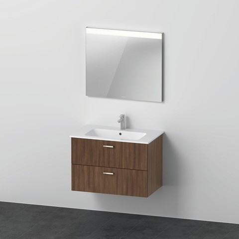 Duravit XBase Möbelwaschtisch mit Waschtischunterbau und Spiegel 830x490x2000 mm - XB0071021210000