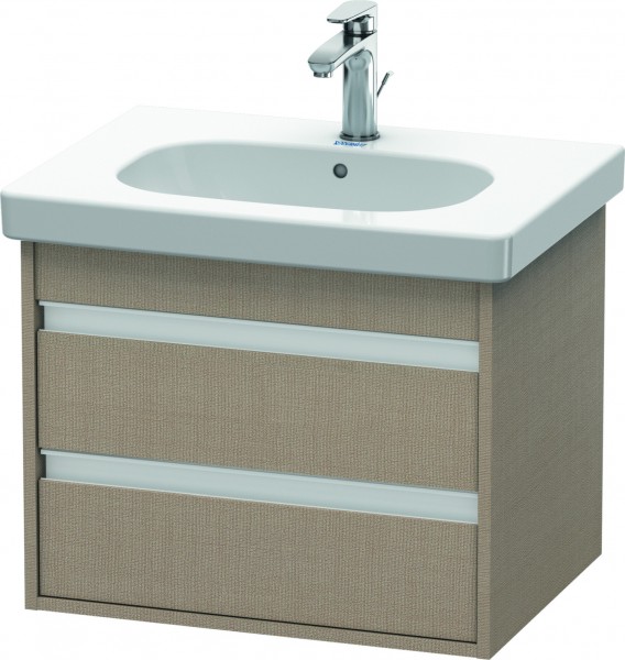 Duravit Ketho Waschtischunterbau wandhängend Leinen Matt 600x455x480 mm - KT665007575