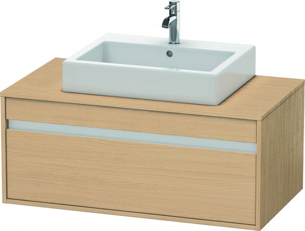 Duravit Ketho Konsolenwaschtischunterbau wandhängend Natur Eiche Matt 1000x550x426 mm - KT669503030