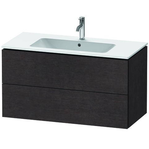 Duravit L-Cube Waschtischunterbau wandhängend Eiche dunkel gebürstet Matt 1020x481x550 mm - LC624207