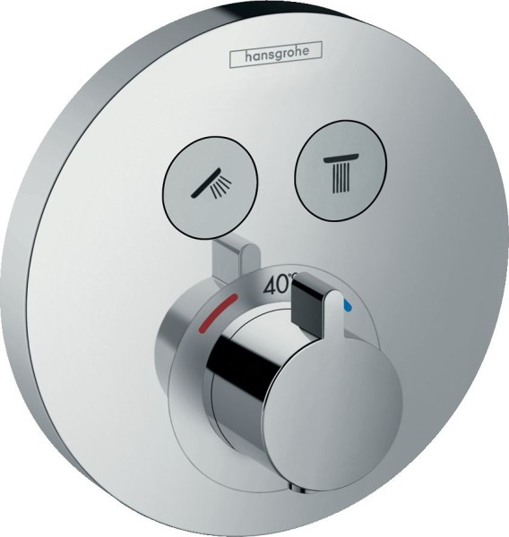 Hansgrohe ShowerSelect Mischer S Thermostat Unterputz, 15743000, für 2 Verbraucher , 15743000