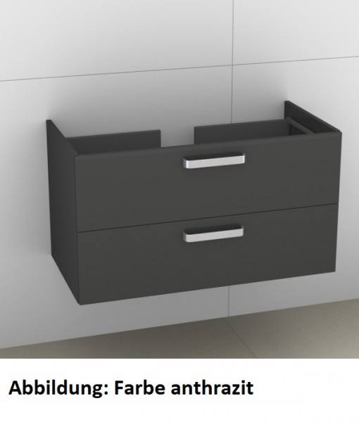 Artiqua 415 Waschtischunterschrank für Living 814436 Eiche Weiß quer NB, 415-WU2L-L17-7185-440