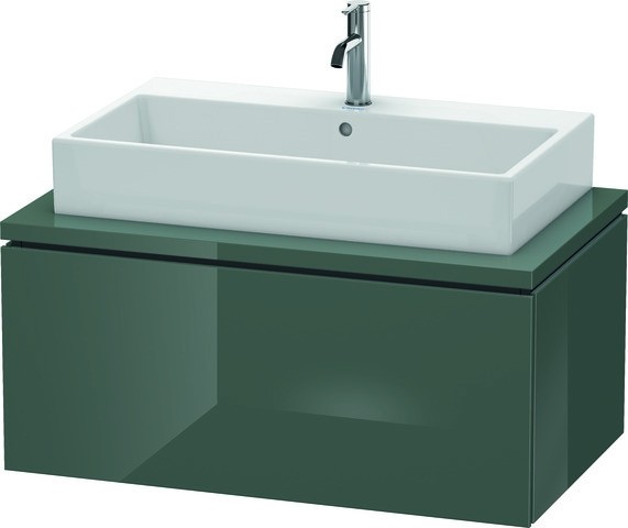 Duravit L-Cube Konsolenwaschtischunterbau wandhängend Dolomiti Grau Hochglanz 920x547x400 mm - LC581