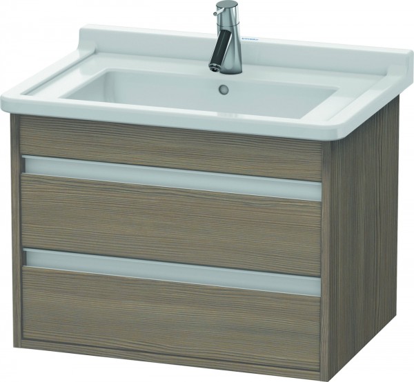 Duravit Ketho Waschtischunterbau wandhängend Eiche Terra Matt 650x455x480 mm - KT664303535