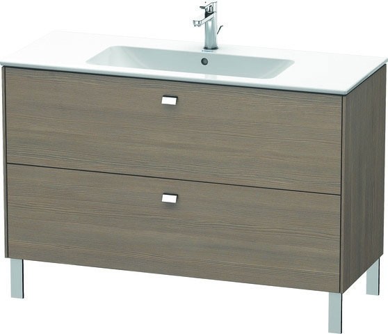 Duravit Brioso Waschtischunterbau bodenstehend Eiche Terra Matt 1220x479x683 mm - BR440401035