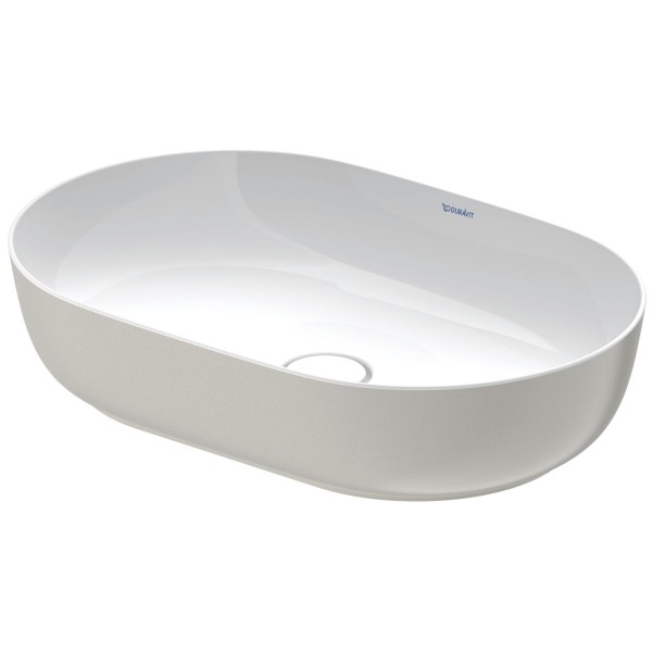 Duravit Luv Aufsatzbecken Weiß Hochglanz / Grau Seidenmatt, 600 mm - 03796023001