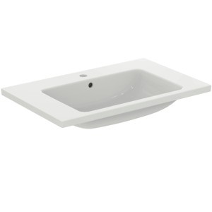 Ideal Standard Möbelwaschtisch i.life B 1Hl. mit Überlauf 810x510x180mm Weiss mit IdealPlus, T4604M