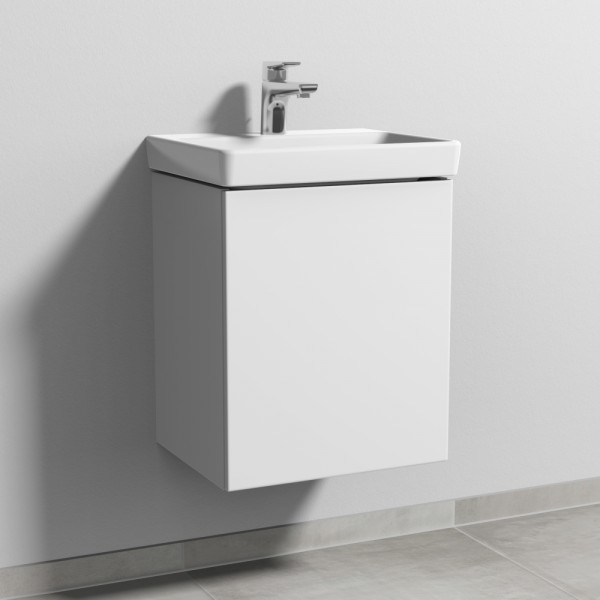 Sanipa 3way Waschtischunterbau zu Villeroy & Boch Avento Waschtisch mit 1 Tür, Weiß-Soft