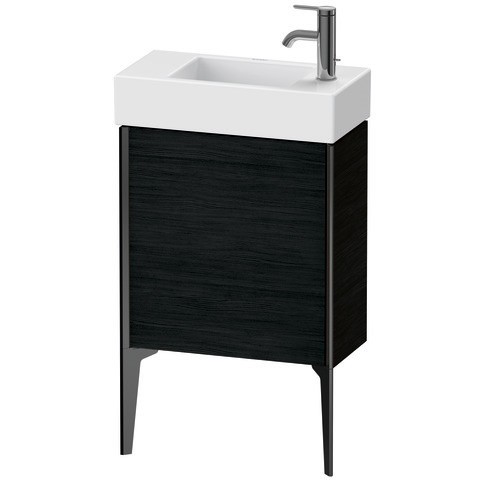 Duravit XViu Waschtischunterbau bodenstehend Eiche Schwarz Matt 484x234x493 mm - XV4532LB216