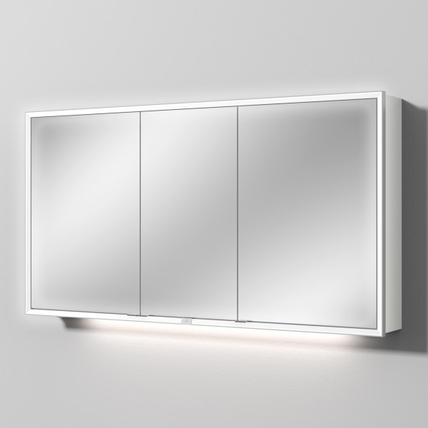 Sanipa Reflection Spiegelschrank MILO 140 mit LED-Beleuchtung, Weiß-Soft, AU03843