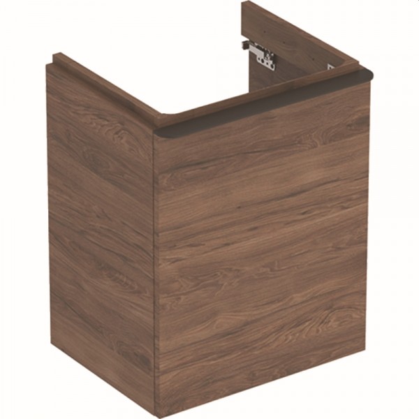 Geberit Smyle Square Unterschrank für Handwaschbecken, m. 1 Tür re 49,2x61,7x40,6cm, Nussbaum, 50036