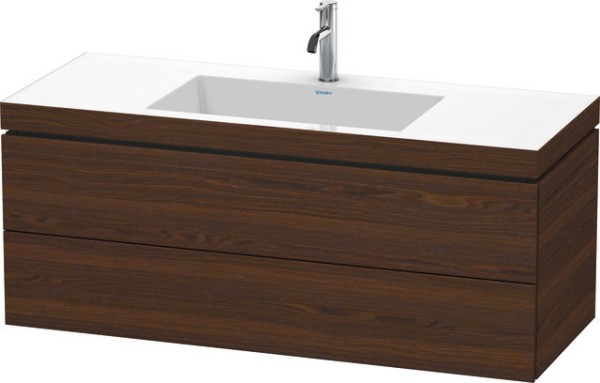 Duravit L-Cube c-bonded Set wandhängend Nussbaum gebürstet Matt 1200x480x500 mm - LC6929O6969