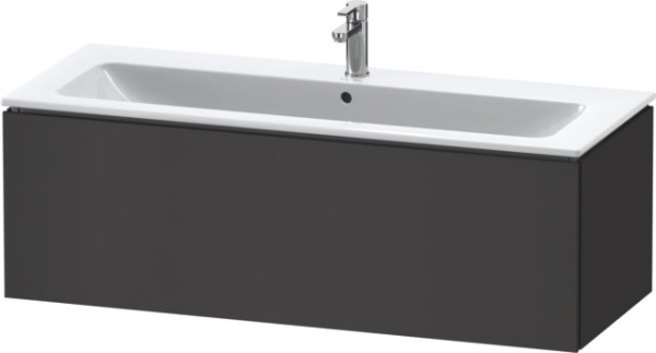 Duravit L-Cube Waschtischunterbau wandhängend Graphit Supermatt 1220x481x400 mm - LC6143080800A00