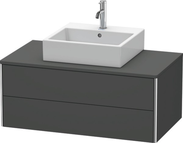 Duravit XSquare Konsolenwaschtischunterbau wandhängend Graphit Matt 1000x548x400 mm - XS491104949