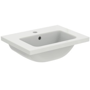 Ideal Standard Möbelwaschtisch i.life S 1 Hahnloch mit Überlauf 510x385x180mm Weiss, T459101