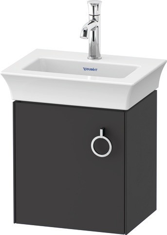 Duravit White Tulip Waschtischunterbau wandhängend Graphit Seidenmatt 384x298x410 mm - WT4250L5858