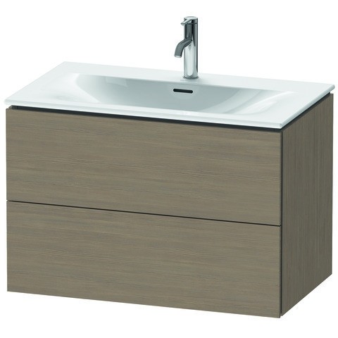 Duravit L-Cube Waschtischunterbau wandhängend Eiche Terra Matt 820x481x550 mm - LC630703535