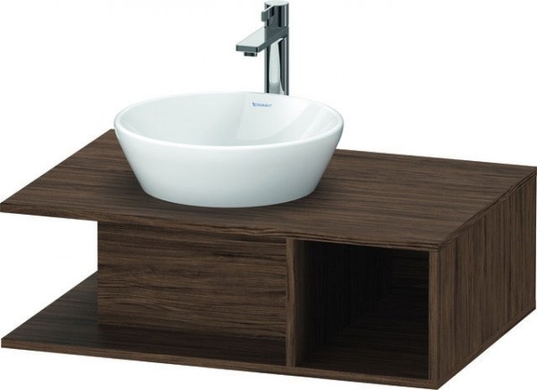 Duravit D-Neo Konsolenwaschtischunterbau wandhängend Nussbaum dunkel Matt 800x550x260 mm - DE4928021