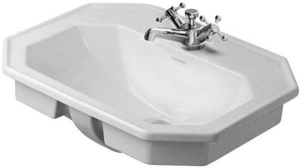 Duravit Serie 1930 Einbauwaschtisch Weiß Hochglanz 580 mm - 0476580000