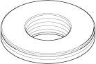 Dornbracht Anschluss Ersatzteile 093001107 D. 48 x 13 mm