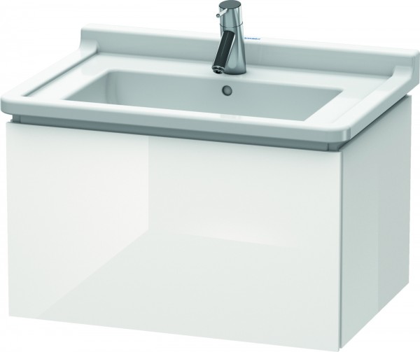 Duravit L-Cube Waschtischunterbau wandhängend Weiß Hochglanz 670x469x408 mm - LC616402222