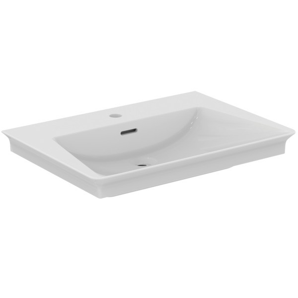 Ideal Standard Möbelwaschtisch La Dolce Vita 660 mm 1 Hahnloch mit Überlauf Weiss m.IdealPlus, E2644