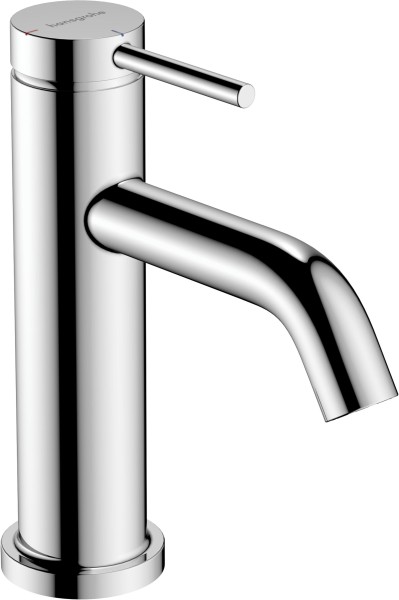 Hansgrohe Waschtischarmatur 80 Tecturis S CoolStart mit Zugstangen-Ablaufgarnitur chrom, 73305000