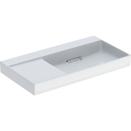 Geberit ONE Waschtisch 90x48,4cm, Abgang horizontal, Ablg.li