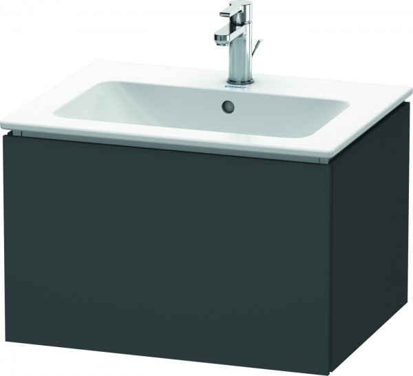 Duravit L-Cube Waschtischunterbau wandhängend Graphit Matt 620x481x400 mm - LC614004949