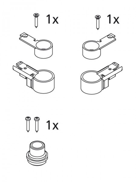 Kermi EBI2012 Set Lager, weiss, 2534155