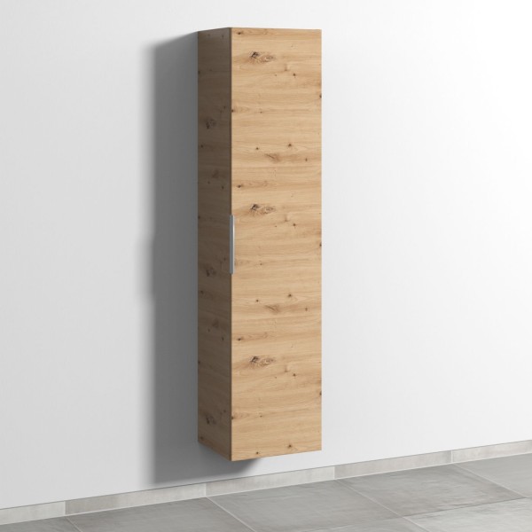 Sanipa 3way Hochschrank mit 1 Tür, Eiche Natural-Touch