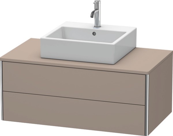 Duravit XSquare Konsolenwaschtischunterbau wandhängend Basalt Matt 1000x548x400 mm - XS491104343