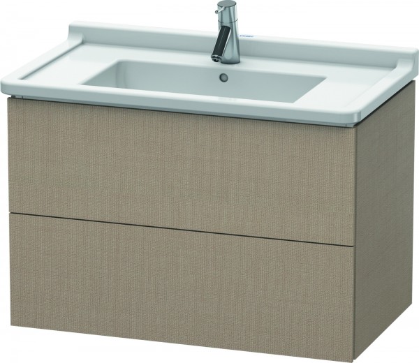 Duravit L-Cube Waschtischunterbau wandhängend Leinen Matt 820x469x558 mm - LC626507575