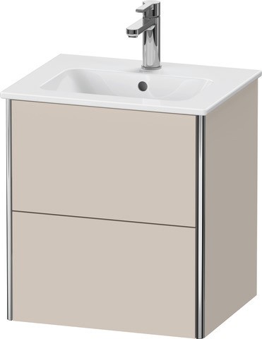 Duravit XSquare Waschtischunterbau wandhängend Taupe Matt 510x418x560 mm - XS430609191