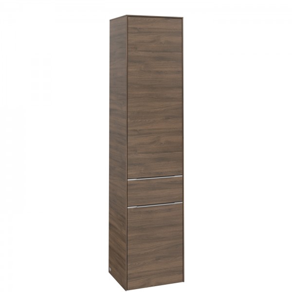 Villeroy & Boch Subway 3.0 Hochschrank, 2 Türen, 1 Auszug, 400 x 1710 x 346,5 mm, Arizona Oak / Ariz