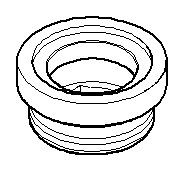 Dornbracht Rastbuchsenaufnahme Ersatzteile 091212043 D. 19,5 x 9,5 mm Platin