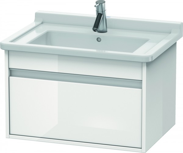 Duravit Ketho Waschtischunterbau wandhängend Weiß Hochglanz 800x455x410 mm - KT666402222