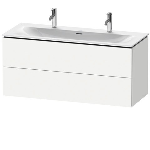 Duravit L-Cube Waschtischunterbau wandhängend Weiß Matt 1220x481x550 mm - LC6309018180A00