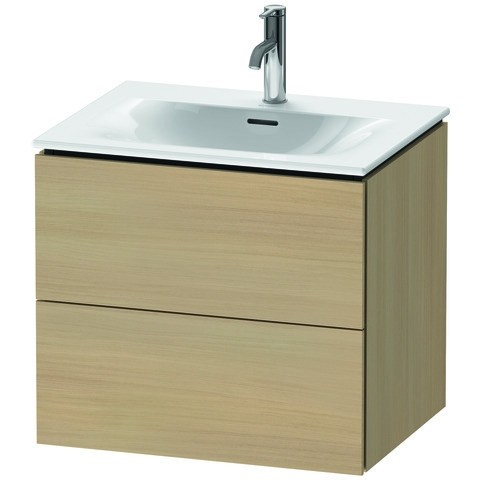 Duravit L-Cube Waschtischunterbau wandhängend Mediterrane Eiche Matt 620x481x550 mm - LC630507171