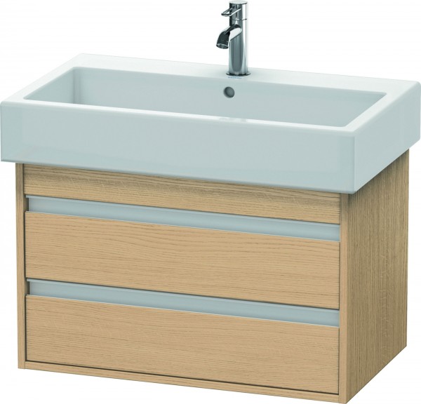 Duravit Ketho Waschtischunterbau wandhängend Natur Eiche Matt 750x440x480 mm - KT663703030