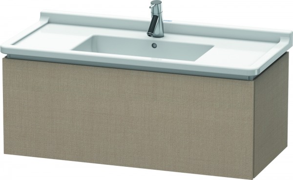 Duravit L-Cube Waschtischunterbau wandhängend Leinen Matt 1020x469x408 mm - LC616607575