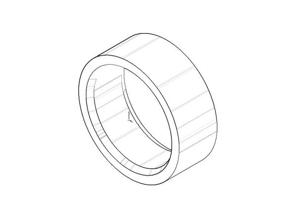 Dornbracht Ring Ersatzteile 092810020 D. 20 x 7,5 mm Platin gebürstet