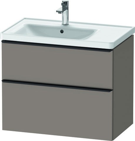 Duravit D-Neo Waschtischunterbau wandhängend Basalt Matt 784x452x625 mm - DE435704343