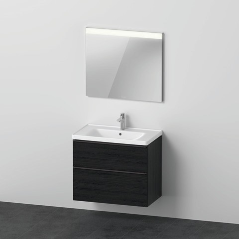 Duravit D-Neo Möbelwaschtisch mit Waschtischunterbau und Spiegel 800x480x2000 mm - DE011301616