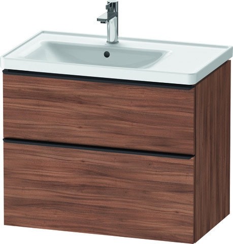 Duravit D-Neo Waschtischunterbau wandhängend Nussbaum Matt 784x452x625 mm - DE435707979